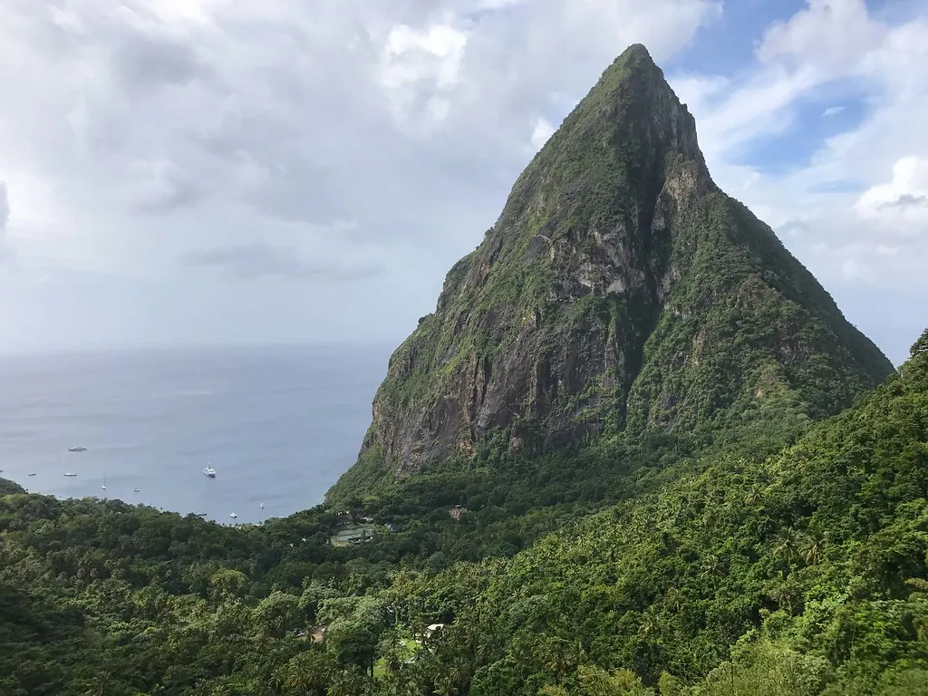 St. Lucia view from Ladera Resort