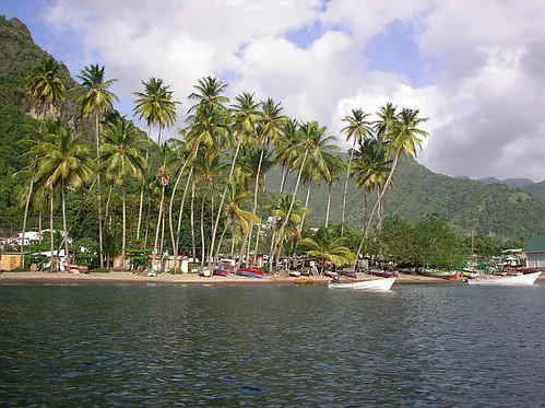 Soufriere Bay, St. Lucia, the Caribbean